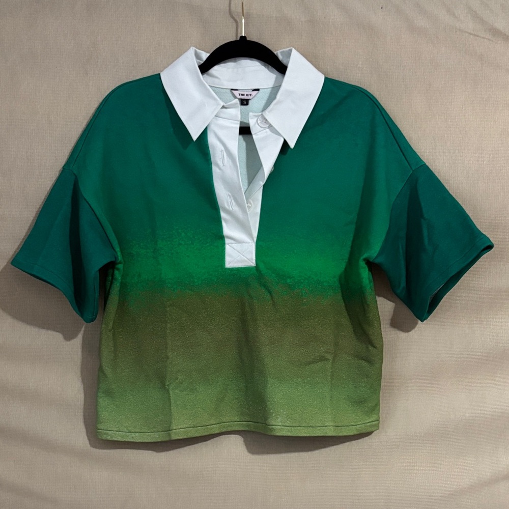 The Kit Green Gradient Rugby Shirt